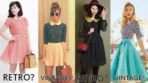 Perbedaan Retro dan Vintage Fashion Style